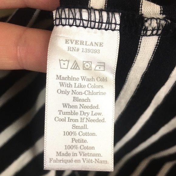 Everlane Breton Cotton Striped Oversize Dress Sz S - Picture 6 of 8